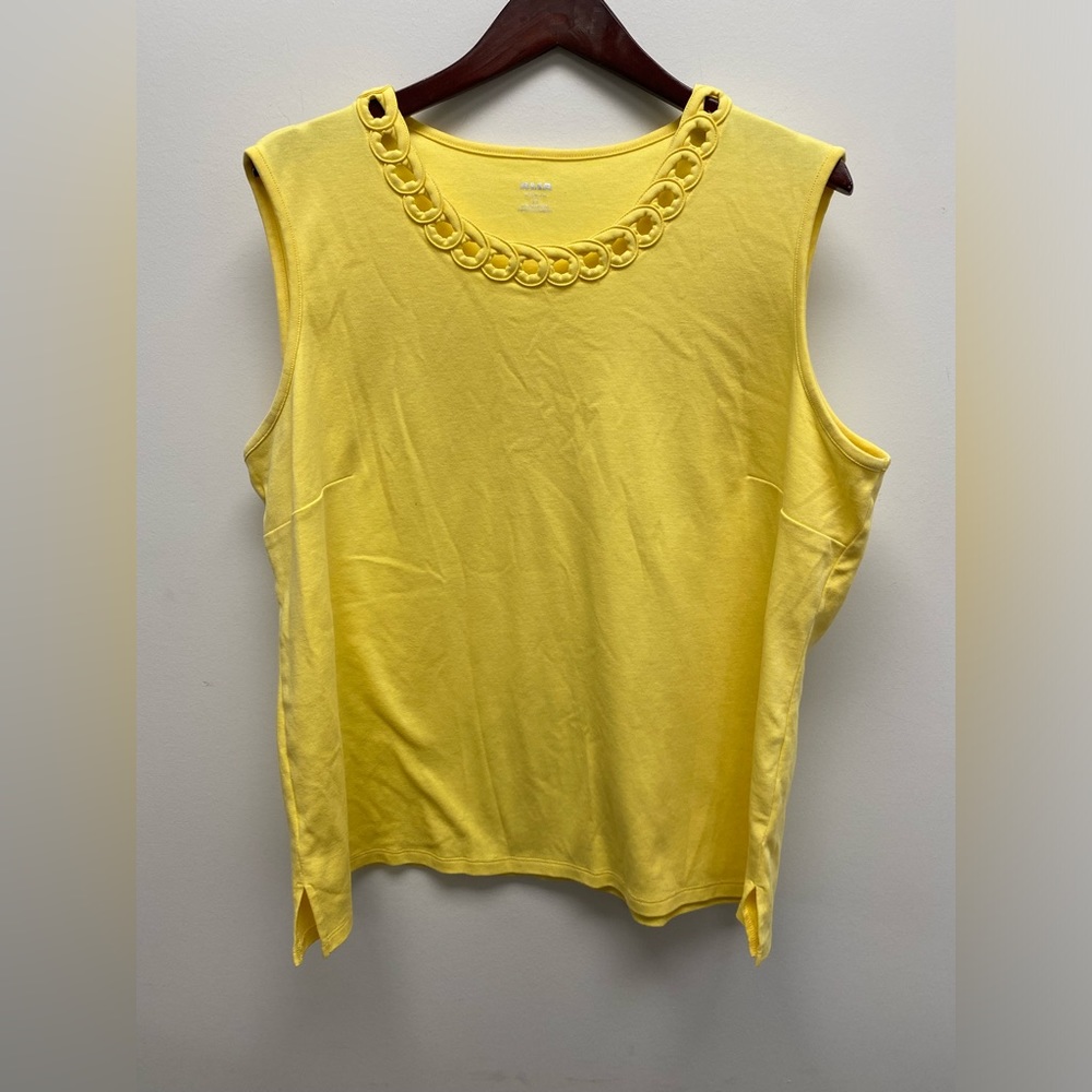 Alia Yellow Sleeveless Top